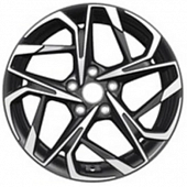 Khomen KHW 1716 7x17 5*112 ET40 DIA57.1 Black-FP Литой